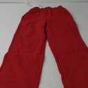 HeSaYep Women's Fleece Lined Sweatpants Wide Leg Thermal Winter Warm Baggy Sweat Pants with Pockets (Red), XS