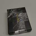 Wallet for Men, Mens Minimalist Wallet 9-13 Cards, Slim Compact Wallet with Money Clip & ID Window, RFID Blocking Smart Pop Up Card Wallet, Metal Aluminum Credit Card Holder Bifold Wallet, Color: Black Leather