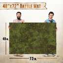 Melee Mats Wargaming Battle Mat, 48"x72" - Terrain for Warhammer 40K, Dungeons and Dragons, Tabletop RPG, Miniatures & Strategy Games - Durable Vinyl Map