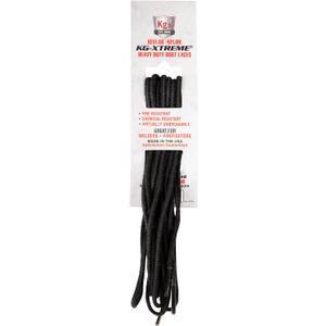 2 x Kg's XTREME Heavy Duty Boot Laces made from 100% Kevlar and Nylon, Virtually Indestructible Boot Laces (120 Inches, Black)