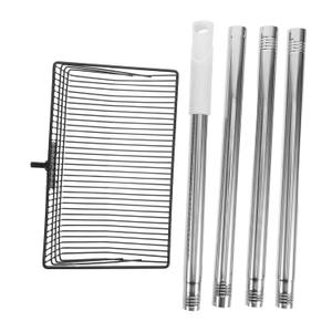 Sosoport Sifting Shovel Heavy Duty Metal Litter Scoop with Ergonomic Long Handle for Efficient Waste Removal Chicken Pet Areas and Gardens