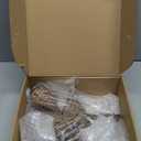 Threan Christmas Rattan Star Treetop, 14 Inch Burlap Rattan Star Tree Topper with Warm Lights Rustic Xmas Treetop Decoration for Christmas Tree Ornament Home Party Indoor (10 Lights)