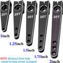 3Pack Vgoohobby 25T Servo Arm Horn Aluminum 25 Teeth Steering Arms Compatible with Futaba Hitec Savox Power HD Servo Motors Fit RC Crawler Car Airplane Plane Boat (2inch,Black)
