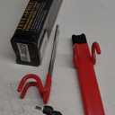 Tevlaphee Steering Wheel Lock Anti-Theft Car Device Heavy Duty Security Car Lock Antitheft Locking Devices Great Deterrent Adjustable Car Wheel Lock Anti Theft for Vehicle Truck SUV with 3 Keys (Red)