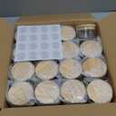 Thick Candle Jars for Making Candles 16 Pcs, 4 OZ Empty Jars with Wood Lids for Candle Making, Sample Container - Dishwasher Safe,Clear