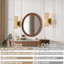 camuucci Battery Operated Wall Sconce Rechargeable Battery Powered 12000mAh Wall Light Indoor Not Hardwired Wall Lamp Fixtures for Bedroom Living Room 2Pack