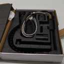 OWOFAN Black Kitchen Faucet with Pull Down Sprayer Stainless Steel Single Handle Pull Out Spring Sink Faucets 1 Hole Or 3 Hole Dual Function for Farmhouse Camper Laundry Utility Rv Wet Bar