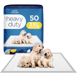 Pet Life Unlimited Heavy Duty 3XL Puppy Pads | Dog Pads | Training Pads | Odor Controlling Paw Activated Fragrance | Super Absorbent | Leak Proof | Made in The USA | 36" x 36" | 50 Count