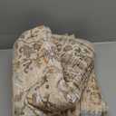 Washable Area Rugs for Living Room - 7x9 Neutral Vintage Distressed Floral Farmhouse Boho Large Soft Floor Rug Indoor Non Slip Carpet for Living Room Bedroom Dining Room Office -Brown/Multi