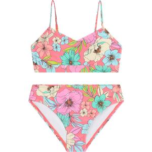 Kanu Surf Girls' Willow V-Neck Bikini Beach Sport 2-Piece Swimsuits (14, Tina Coral)