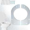 Gisafai Toilet Flange Support Plate Closet Flange Floor Repair Ring Bracket Extender Kit Offset Toilet Repair Kit, 5.59 x 5.28 Inches Inner Diameter, 1mm Thickness(Galvanized Steel)