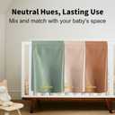 2 x Portable Baby Diaper Changing Mat,Soft Faux Leather, Wipeable & Easy to Clean,for Home or Travel, Waterproof, with Storage Strap,Easily Put into Diaper Bag,30 x 17 in (Sage Green)