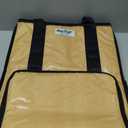 AnsTOP Reusable Grocery Bag on Wheels, 66LBS Foldable Shopping Cart with 5 Smooth Caster Wheels Zippered Top, Rolling Tote with Multiple Pockets for Groceries, Laundry, Travel, Camping,Medium,Brown