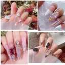 5 x 504Pcs Extra Long Stiletto Nail Tips, 12 Sizes Pre Shaped Stiletto Press On Nails Full Cover Soft Gel Nails Clear Fake Nails Tips for Nail Extension Home DIY Nail Salon with Box