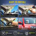 Nilight Ditch Light Brackets Hood Hinges Mount Bracket Kit for Auxiliary Offroad LED Pods Work Lighting Compatible with Toyota 4Runner 2009-2023 Tundra 2007-2021