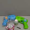 Bubble Gun Machine for Kids 4-8: 2-Pack Automatic Bubble Guns with 2 Bottles Refill Solution - Summer Outdoor Toys Bubble Blaster Maker Blower for Easter Party