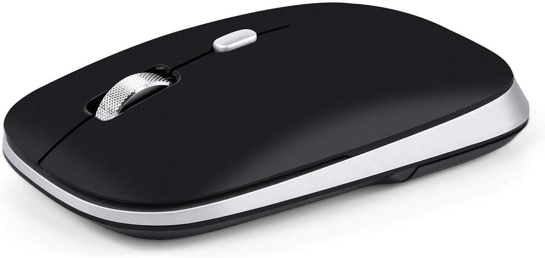 PINKCAT Bluetooth Mouse, Slim Silent Bluetooth 5.0 & 4.0 Wireless Mouse, 3 Adjustable DPI Portable Optical Computer Mice for Laptop, PC, Notebook, Computer, MacBook - (Black)