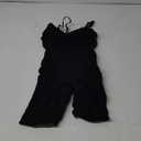 SHAPERX Women's Bra Free Bodysuits Tummy Control Shapewear Mid Thigh Body Shaper with Removable Pads,SZ5468-Black-4XL