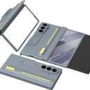 for Samsung Galaxy Z Trifold Case with Built-in Screen Protector and S Pen, Full-Body Shockproof Protective Cover with Kickstand for Samsung Z Trifold 5g Phone Case Shell (Gray)