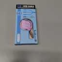 GLOGO 3 in 1 Retractable Charging Cable [3A,3FT] Multi USB Cable Fast Charger Cord for Phone, Samsung, iPad, Tablets, Switch and More - Purple