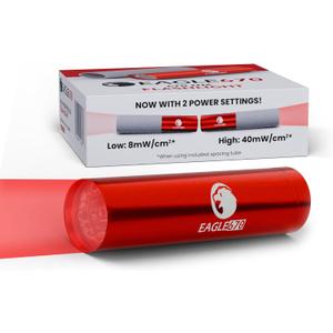 New Version! 670 nm Deep Red LED Light 8mW/cm2 | USA Lab Verified 670nm Flashlight (670 nm LED) w/Spacing Tube | Red Light Therapy 670 nanometers | Easy on The Eyes - no Blue Light