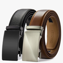 CHAOREN Leather Ratchet Belt Men 2 Pack - Customizable Fit, Effortless Style (35mm), Size 42" to 48"