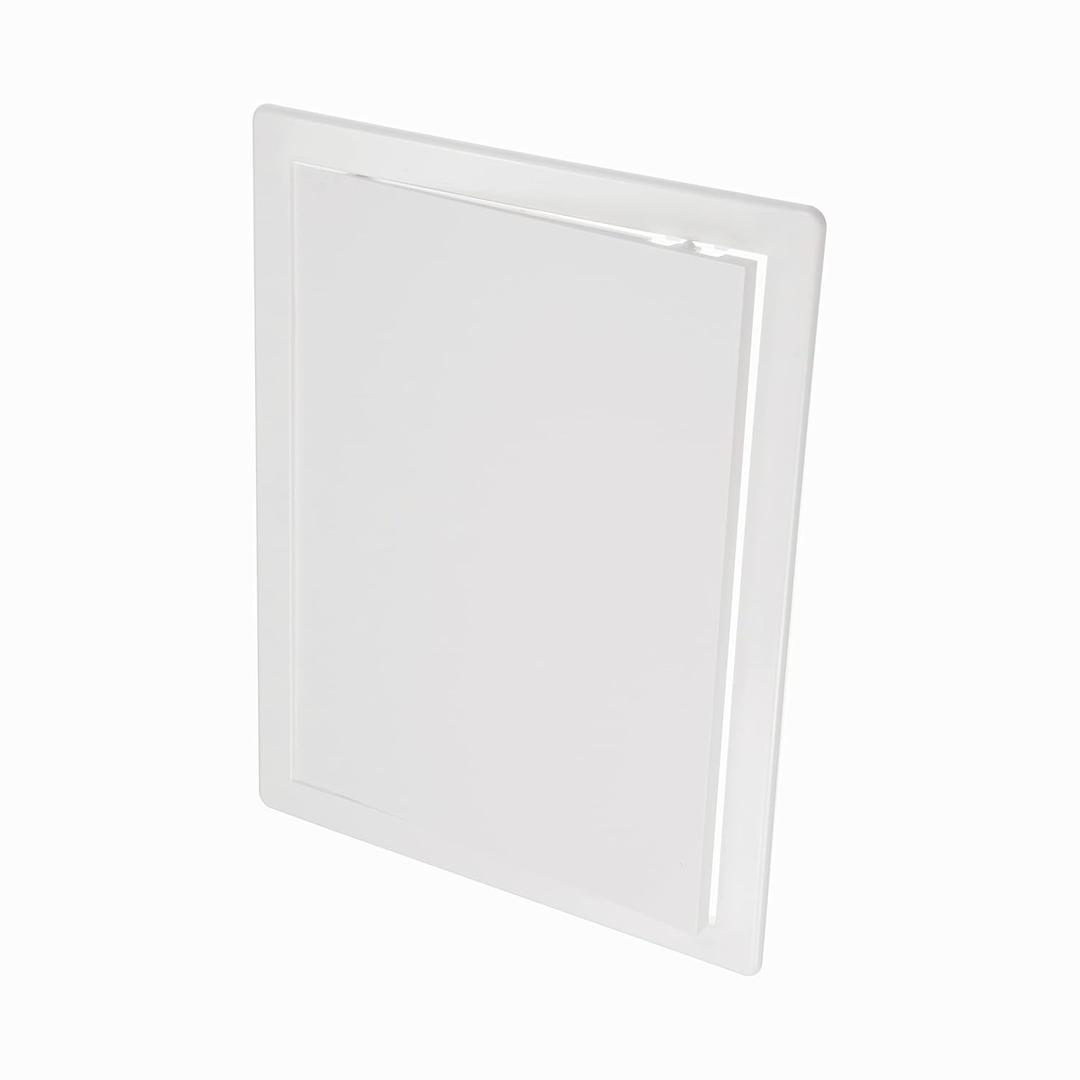 10" x 13" White ABS Plastic Plumbing Access Panel - Wall Access Panel for Drywall - Wire Cover for Wall Covering Panels - Electricity, Heating Alarm, Bathroom Ceiling Or Wall Hole Cover