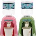 TOYANDONA 2Pcs Lovely Mini Water Dispenser for Kids Cartoon Drinking Water Fountains Miniature Life Play Scene Model Doll House Accessories (Random Pattern)