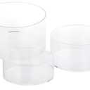 Clear Acrylic Round Display Nesting Riser Stands with Hollow Bottom, Transparent Cylinder Acrylic Display Stands Pedestal Base, 6"x3", 7"x4"