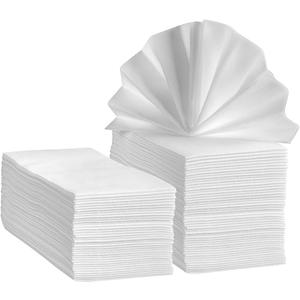 SETUP [100 Count] Linen-Feel Guest Towels - Disposable Cloth Dinner Napkins, Bathroom Paper Hand Towels, Wedding Napkins - (Formerly Comfy Package)