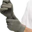 Men Women Cycling Gloves Touchscreen Full Finger Sun UV Protection UPF 50+ Summer Gloves for Driving Fishing SMM5M085T (Green)