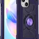 MARKILL Compatible with iPhone 15 Case 6.1 Inch with Built-in Kickstand, [Full Body Rugged Military Grade] Drop Protection Heavy Duty Case 3 in 1 Protective Durable Cover for iPhone 15