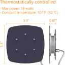 Bird Heater, Thermostatical Bird Warmer for Parakeets, IP67 Waterproof Bird Accessories and Supplies, 12V