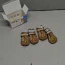 QUMY Dog Shoes for Large Dogs, Medium Dog Boots & Paw Protectors for Winter Snowy Day, Summer Hot Pavement, Water-Resistant in Rainy Weather, Outdoor Walking, Indoor Hardfloors Skid-Resistant Sole (Size 1: 1.8''x2.3'' (W*L) Pack of 4)