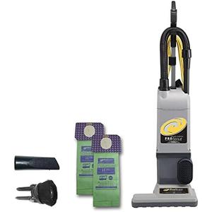 ProTeam ProForce 1500XP Bagged Upright Vacuum Cleaner with HEPA Media Filtration, Commercial Upright Vacuum with On-Board Tools, Corded
