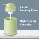 Soap Foaming Dispenser Ceramic with Easy-to-Press Pump Hand Foam Dispenser for Shampoo Bathroom Kitchen 12 oz
