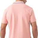 MagnaMan Slim Fit Short Sleeve Polo Shirts for Men - Cotton, Business Casual Stretch Shirt, Breathable Golf & Office Wear (L)