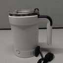 Automatic Magnetic Stirring Coffee Mug with Temperature Display, Rechargeable Self Stirring Mug with Lid, Multifunctional Spin Cup Birthday Gift for Coffee Lovers & Office Use (White)