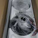 58 Inch Ceiling Fans with Lights and Remote, Black Indoor/Outdoor Ceiling Fan with Quiet Reversible DC Motor, 6 Speeds, 3CCT, 6 Blades Large Ceiling Fan for Living Room Bedroom Patio