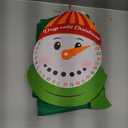 jollylife 3ft DIY Felt Christmas Tree Set + Snowman Advent Calendar - Xmas Decorations Wall Hanging 33 Ornaments Kids Gifts Party Supplies