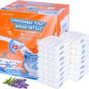 Toilet Cleaner Refill Pads 72ct Disposable Scrubber Refill Fresh Bowl Pads for Bathroom, Lavender Scent