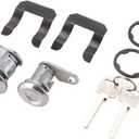 Car Door Lock Cylinder with Keys for Ford for Mustang 1967-1980 for Ford F100 1967-1979 for F150 1975-1979 | 2 Keys, 2 Gasket | Left Driver Side Door Lock Cylinder Replaces DL15500
