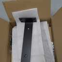 Starunder 6 Pack Floating Shelf Brackets, 8 inch Heavy Duty Industrial Shelf Bracket, Black Metal L Brackets for Shelves Support DIY(1/5 Inch Thicked)