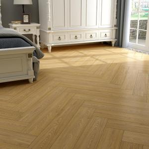 Yenhome 6"X36" Scratch-Resistant Vinyl Flooring Peel and Stick Flooring Waterproof Brown Wood Look Peel and Stick Floor Tile Bathroom Self Adhesive Floor Tile for Bathroom Bedroom (35Plank, 52.5Sq.Ft)
