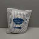 MooMee Striped Duvet Cover Set 100% Washed Cotton Linen Like Textured Breathable Durable Soft Comfy (Cornflower Blue White Classic Stripes, Twin 68"x90")