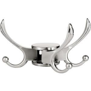 Swivel Coat Hook 2 Pack Heavy Duty Space Saving Towel Rope Hook Wall Mount Triple Swing Arms for RV Bathroom Kitchen Garage,Brushed Nickel
