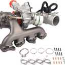 PAROD Complete Turbocharger with Gasket Kit Fit for 2013-2018 Buick Encore, 2011-2016 Chevy Cruze, 2016 Cruze Limited, 2012-2020 Sonic, 2013-2018 Trax 1.4L L4 Replace#667203 55565353