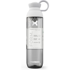 Promixx FORM Water Bottle - Premium Large Water Bottles for Shakes Infusions and Hydration - Lifetime Durability, Leakproof Sports Water Bottle BPA Free - 26oz (White)