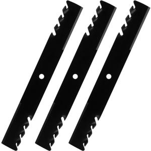 AEagle Toothed Mower Blade for Husqvarna Scag Ferris 61" Deck 483318 48111 482879 1520842 539101733 112111-03 823006 79-117 794859 7075770 1520842 Bobcat Bunton, High Lift, 3 Pack (Black)