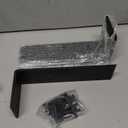 10 Inch Countertop Support Bracket, 3 Pack Solid Iron Steel Heavy Duty Hidden Floating L Shelf Brackets 1/4 Inch Thick, Shelving Support Metal Hardware for Mantel Granite Countertop